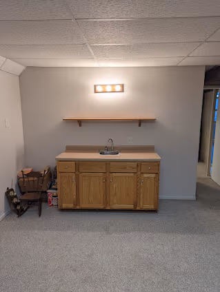 Before — basement wet bar — Sartell, MN remodel by Simply Enhanced Homes