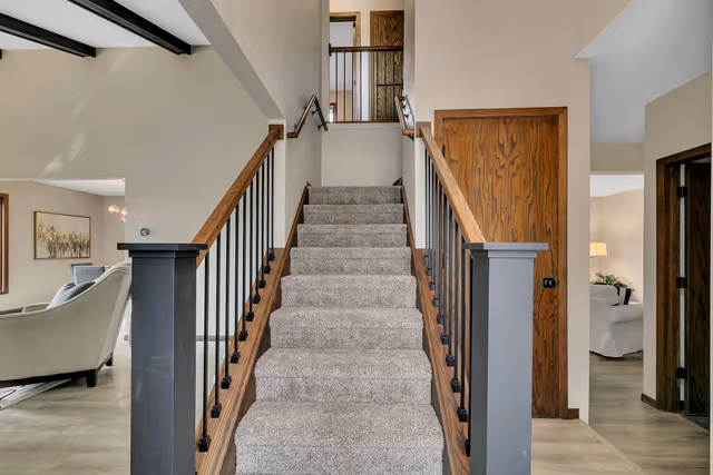 Stair railing — St. Cloud, MN remodel by Simply Enhanced Homes